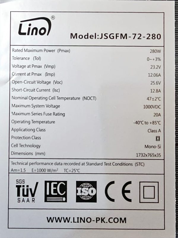 Solar panel 280w lino - Image 3