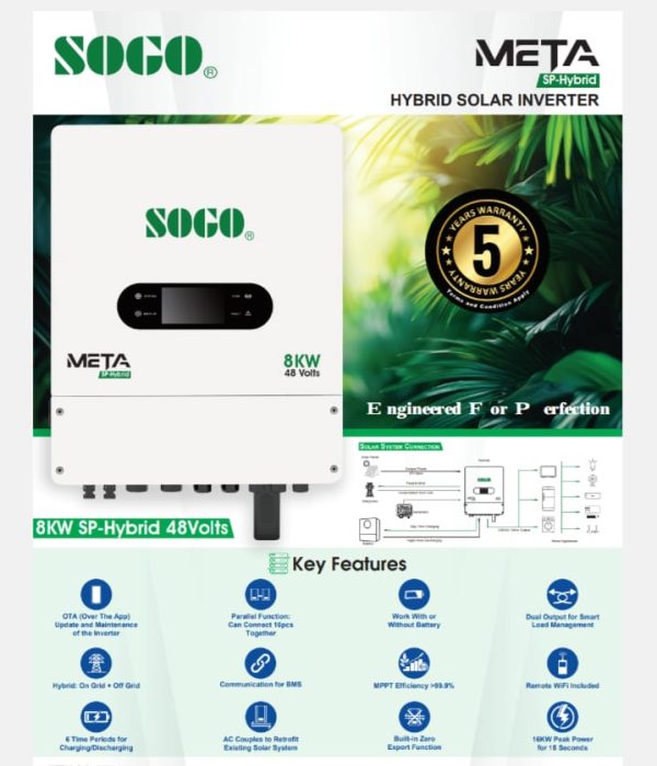 Sogo 8kw Hybrid inverter - Image 2